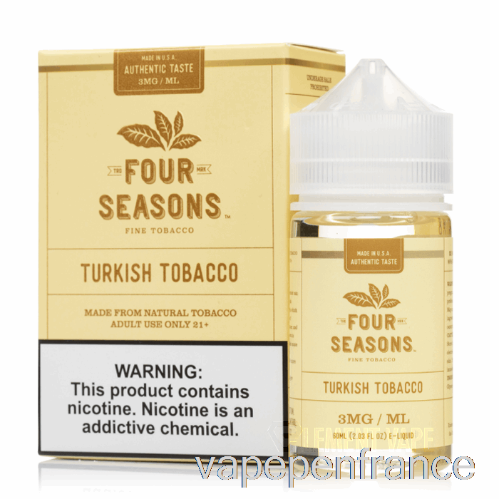 Tabac Turc - Quatre Saisons - Stylo Vape 60ml 18mg